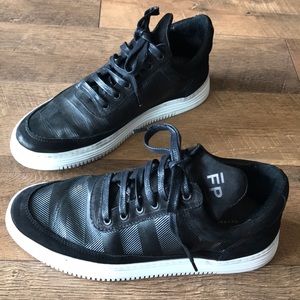 filling pieces low top stripe sneaker Sz 40